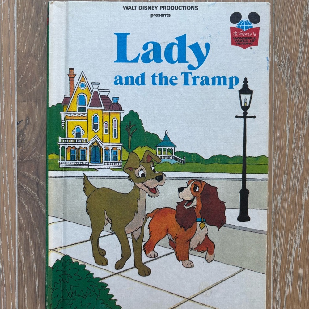 Vintage 1981 Lady and the Tramp Hardcover Book
